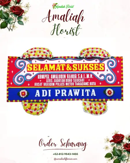 Papan Bunga Ucapan Selamat Romokalisari